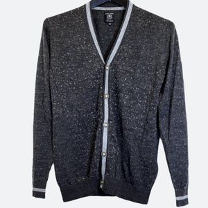 Point Zero Couture Dark Grey Wool Cardigan Size M